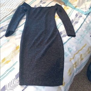 NWT Long sleeve bodycon off the shoulder dress